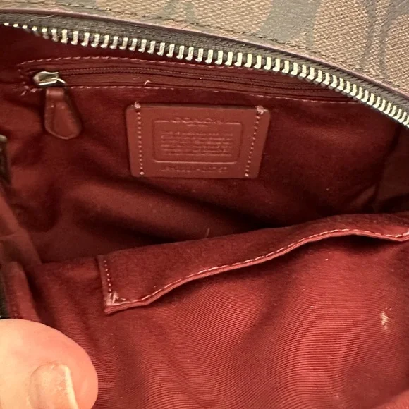 Coach Black and Brown Leopard Print Backpack - Picture 5 of 10